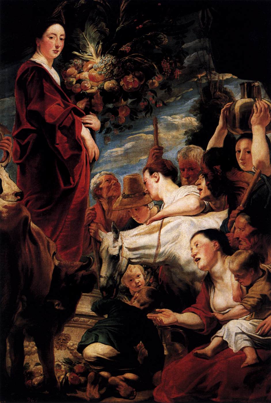 Offering to Ceres, Goddess of Harvest by JORDAENS, Jacob