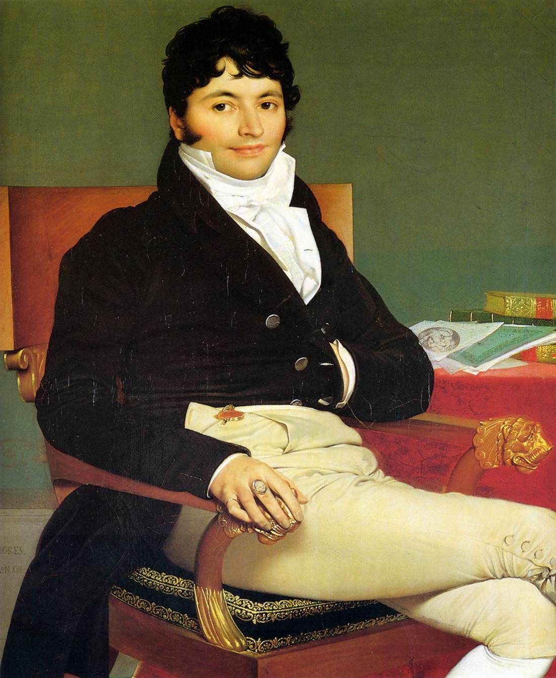 Monsieur Rivière by INGRES, Jean-Auguste-Dominique