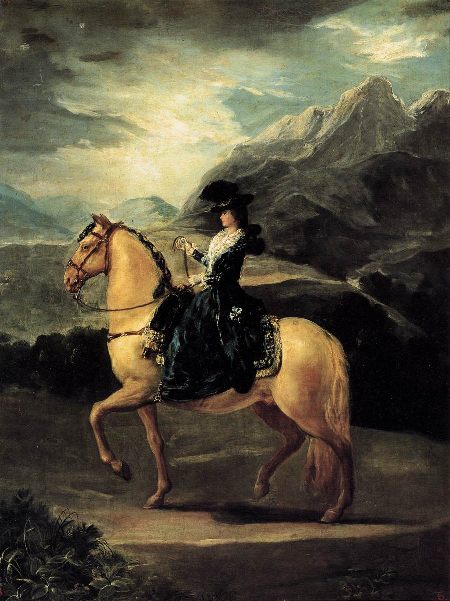 Portrait of María Teresa de Vallabriga on Horseback by GOYA Y LUCIENTES, Francisco de