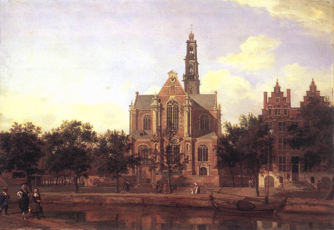 View of the Westerkerk, Amsterdam by HEYDEN, Jan van der