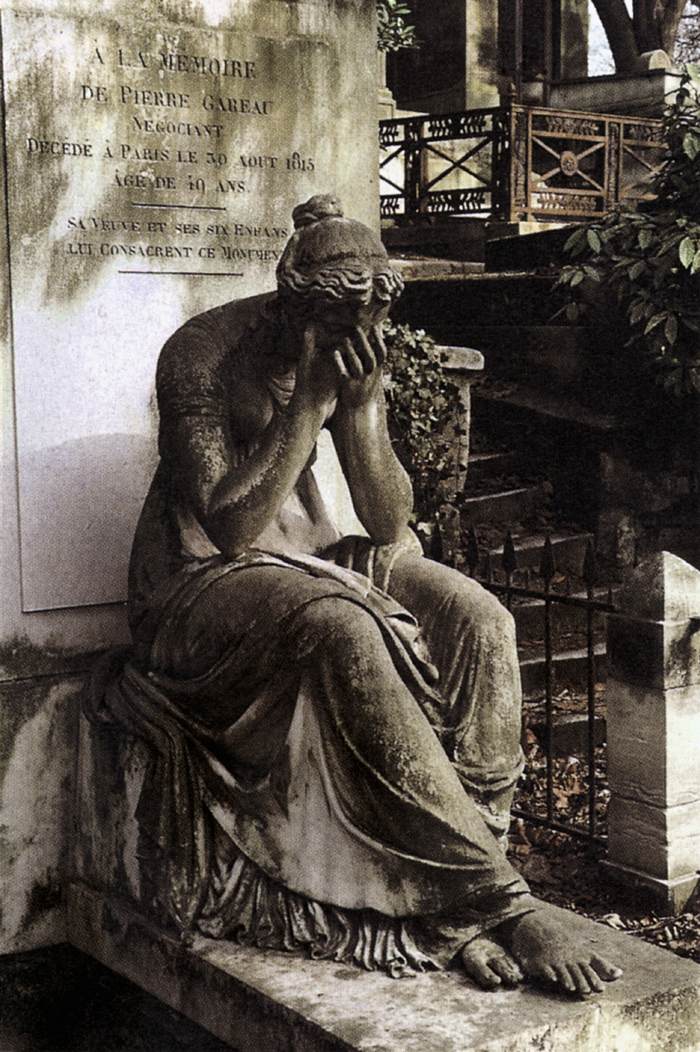 Sorrow, Tomb of Pierre Gareau by MILHOMME, François-Dominique-Aimé