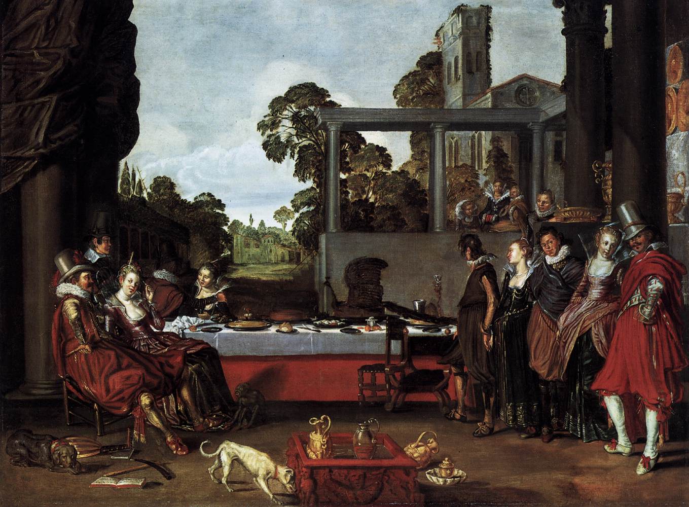 Banquet in the Open Air by BUYTEWECH, Willem Pietersz.