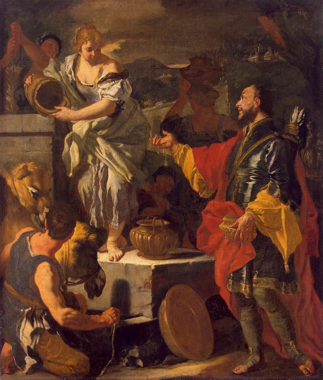 Rebecca at the Well by SOLIMENA, Francesco