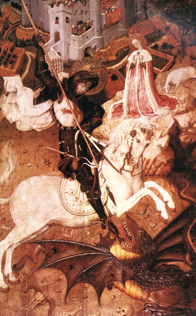 Saint George Killing the Dragon by MARTORELL, Bernat