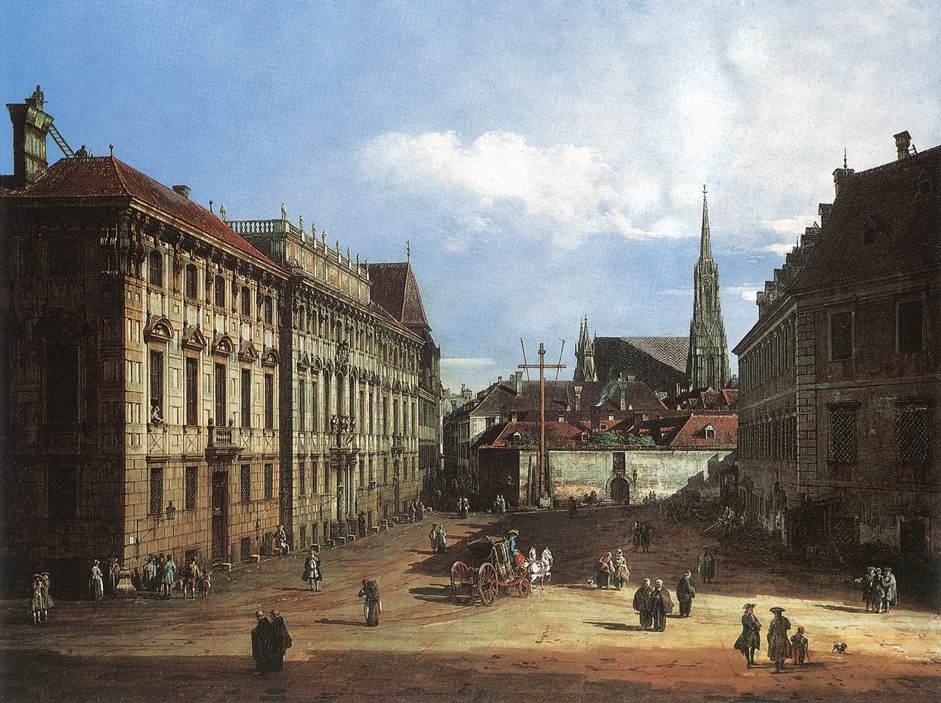 Vienna, the Lobkowitzplatz by BELLOTTO, Bernardo