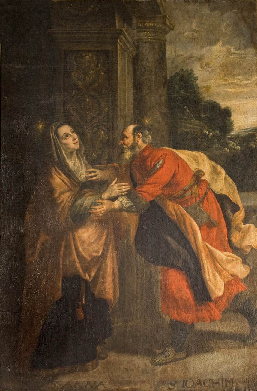 Meeting of Sts Anna and Joachim by LIEMAKER, Nicolaas de