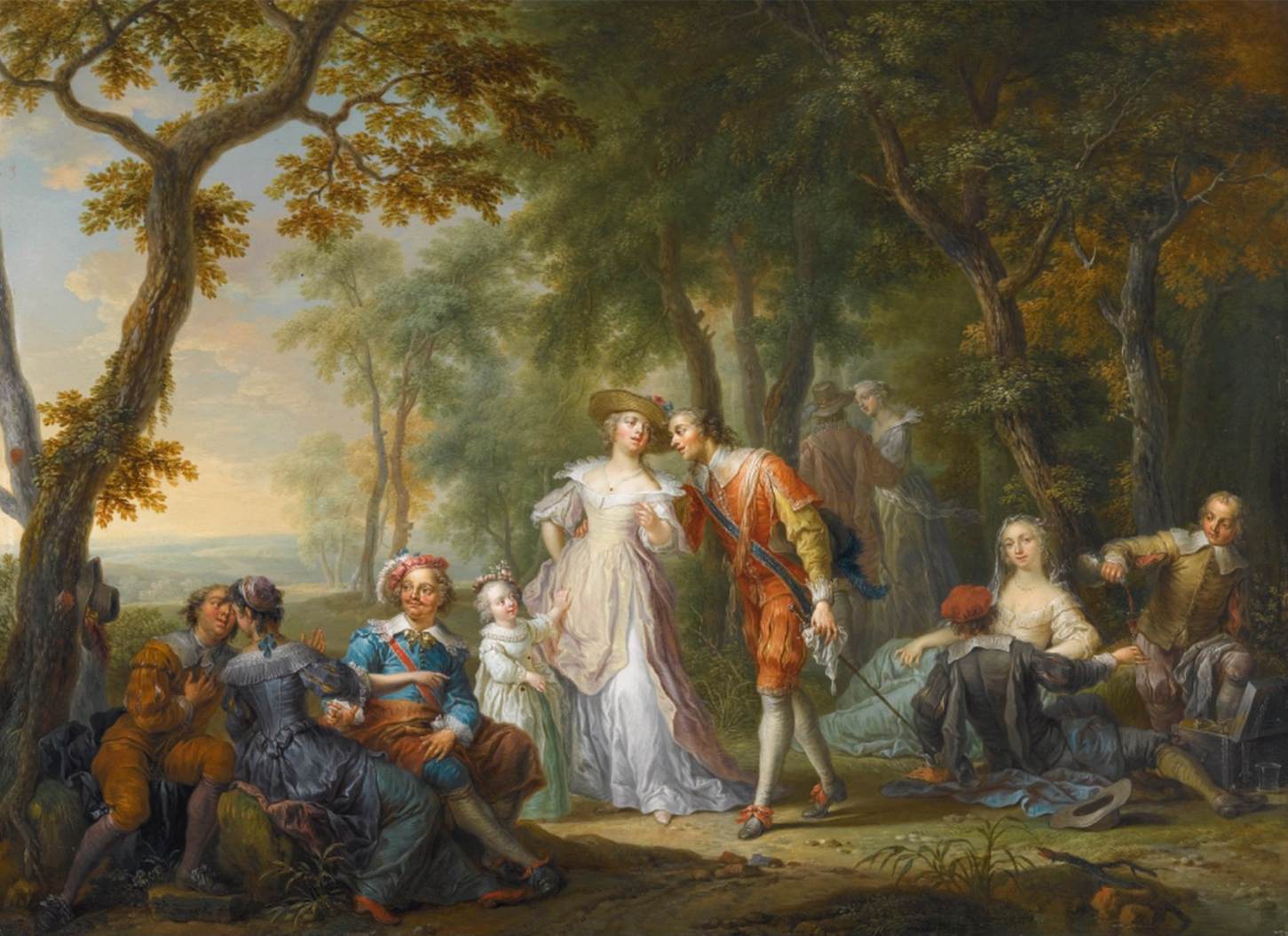 An Elegant Company by JANNECK, Franz Christoph