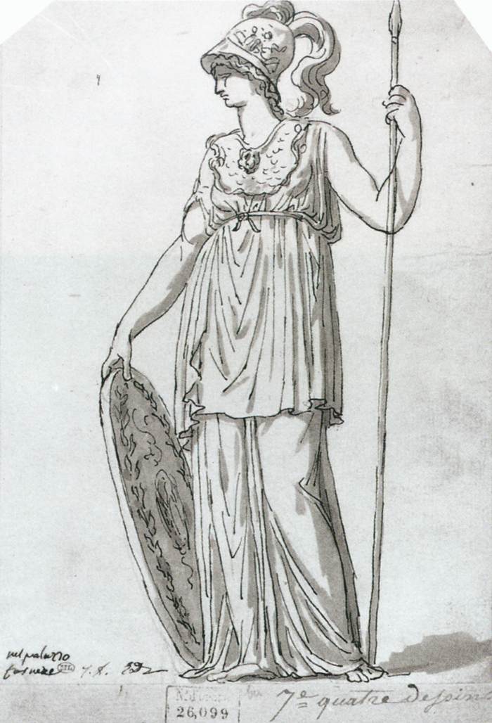 Minerva by DAVID, Jacques-Louis