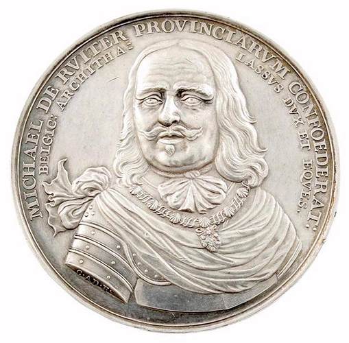 Commemorative Medal for Admiral Michiel Adriaensz. de Ruyter by ADOLPHI, Christoffel