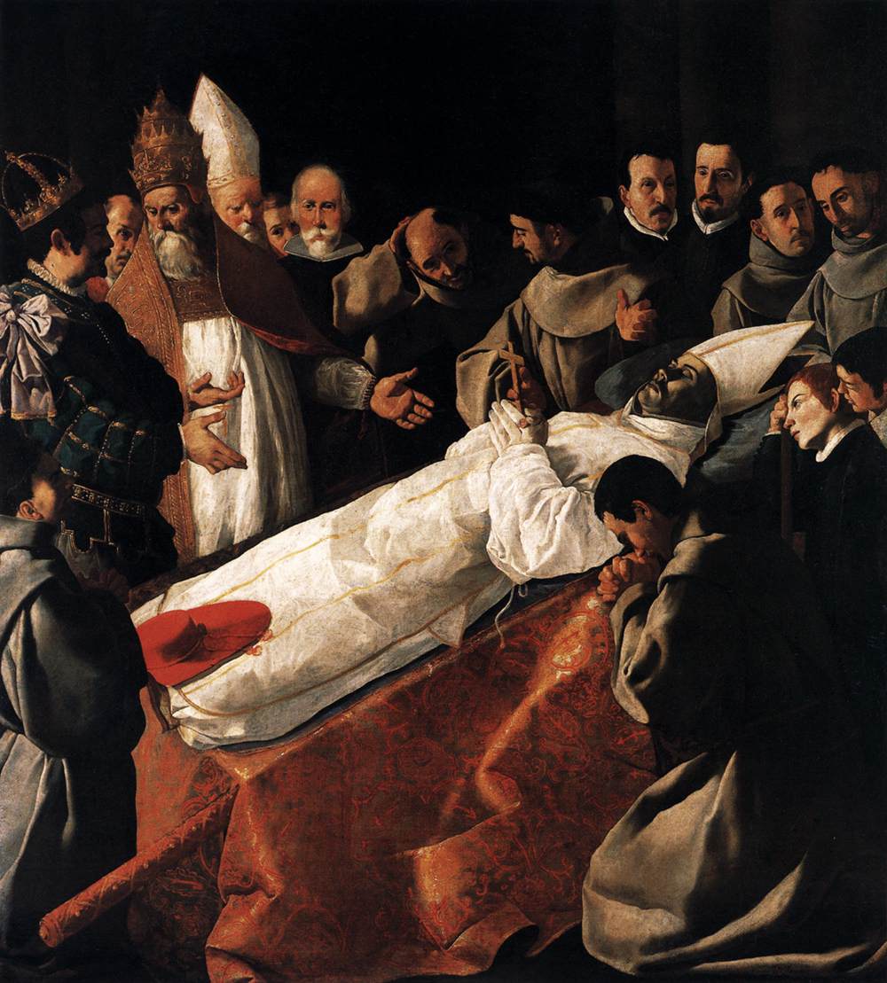 The Lying-in-State of St Bonaventura by ZURBARÁN, Francisco de