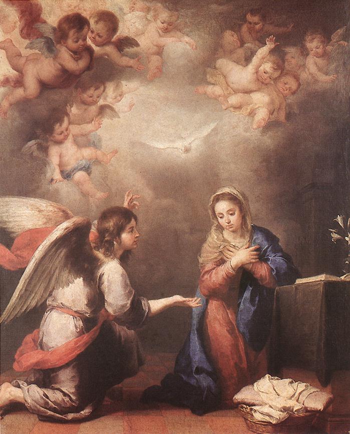 Annunciation by MURILLO, Bartolomé Esteban