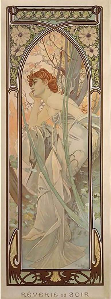 Times of the Day: Evening Contemplation by MUCHA, Alphonse