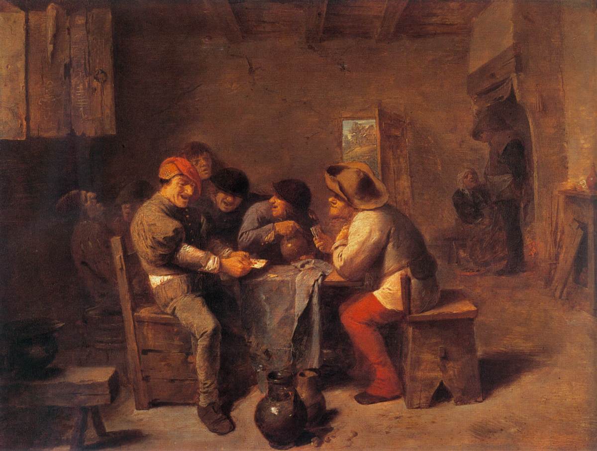 Cardplayers in an Inn by BROUWER, Adriaen