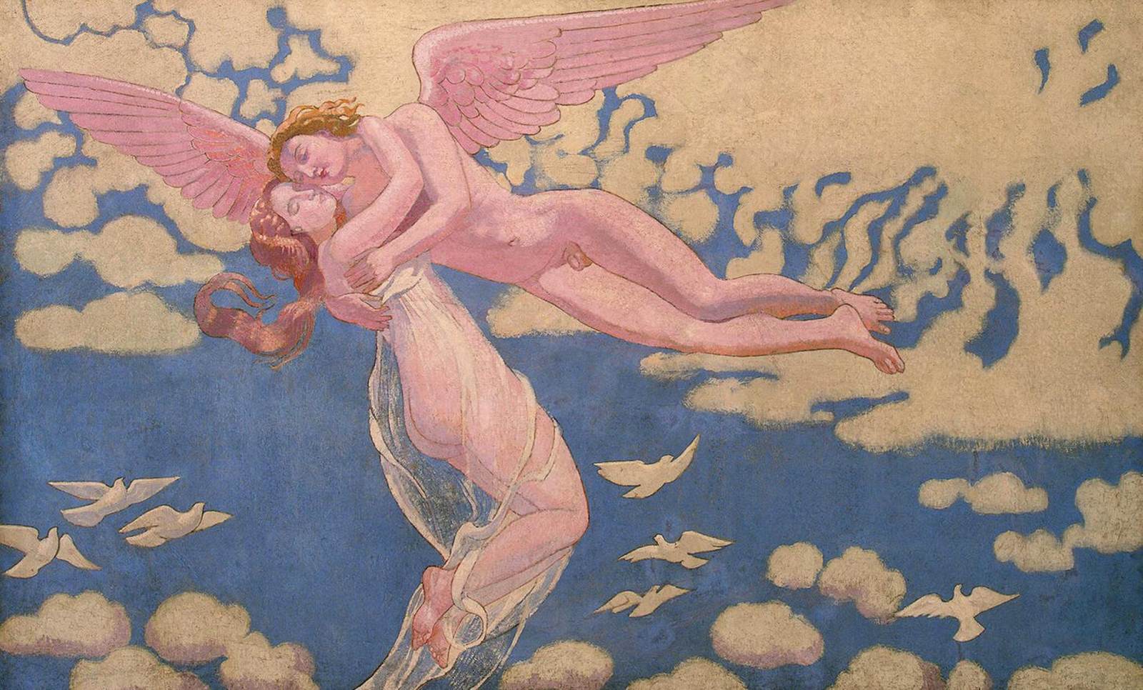 The Story of Psyche: 7. Cupid Carrying Psyche Up to Heaven by DENIS, Maurice