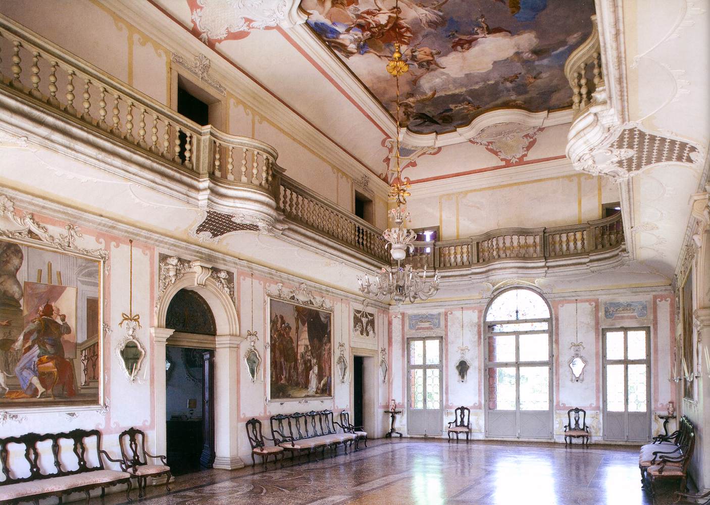 View of the ballroom by CROSATO, Giovanni Battista