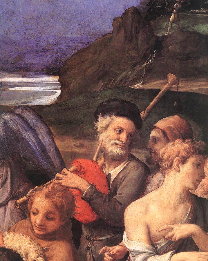 Adoration of the Shepherds (detail) by BRONZINO, Agnolo