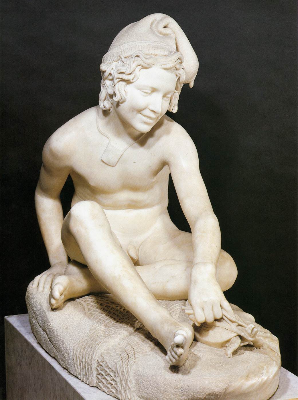 Neapolitan Fisherboy Playing with a Tortoise by RUDE, François