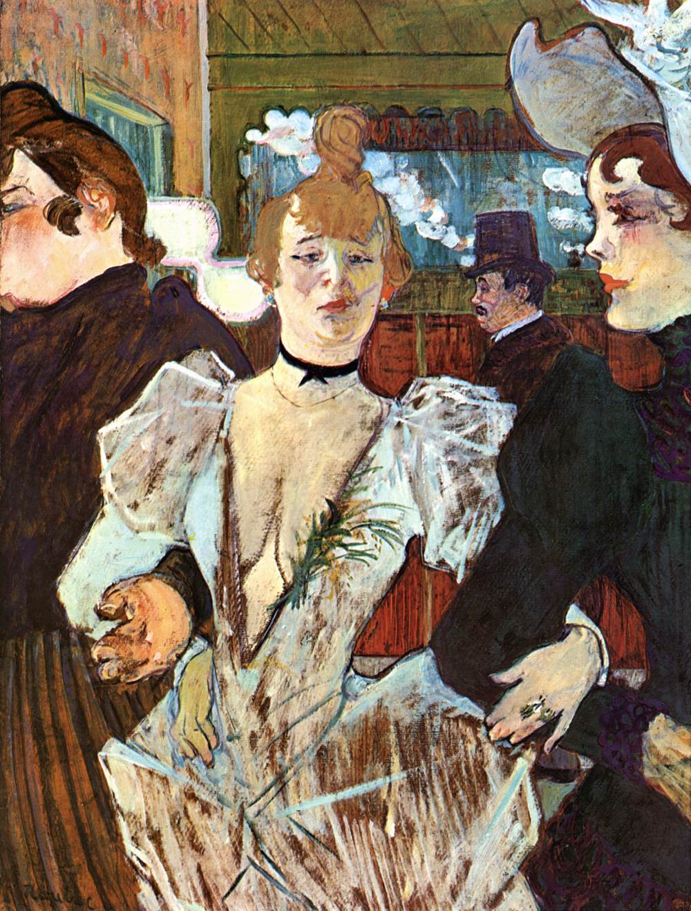 La Goulue Arriving at the Moulin Rouge with Two Women by