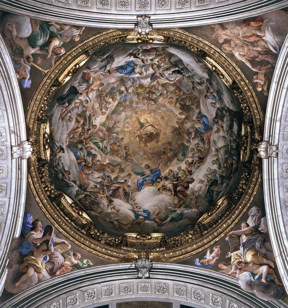 Glory of St Andrea Corsini by GIORDANO, Luca