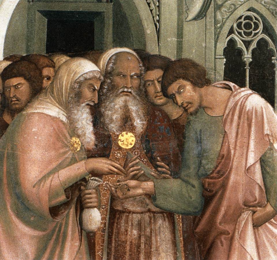 Betrayal of Judas (detail) by