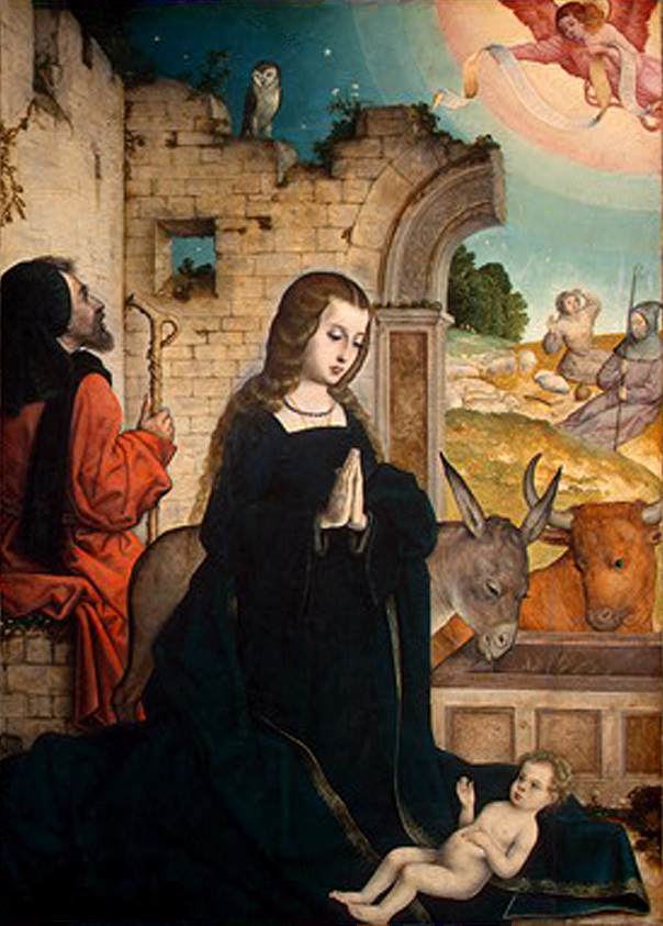 The Nativity by JUAN DE FLANDES