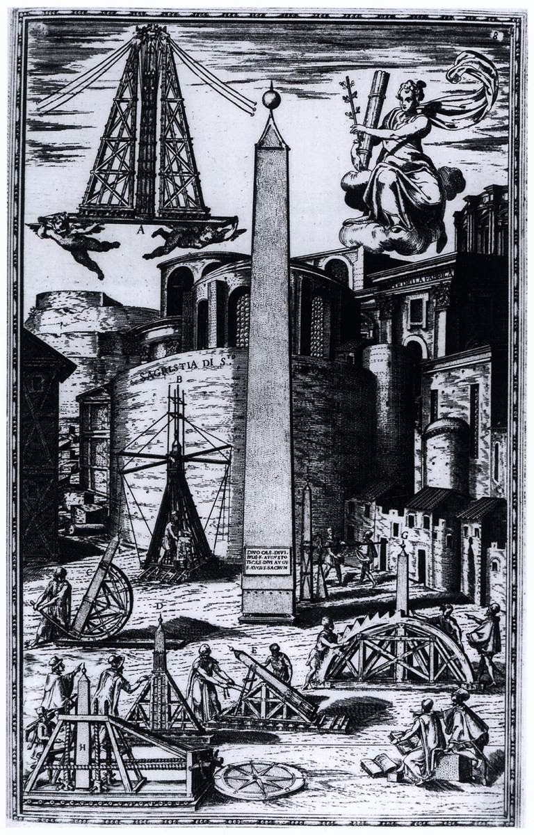 Moving the Vatican Obelisk by FONTANA, Domenico