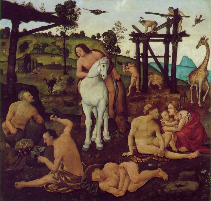 Vulcan and Aeolus by PIERO DI COSIMO