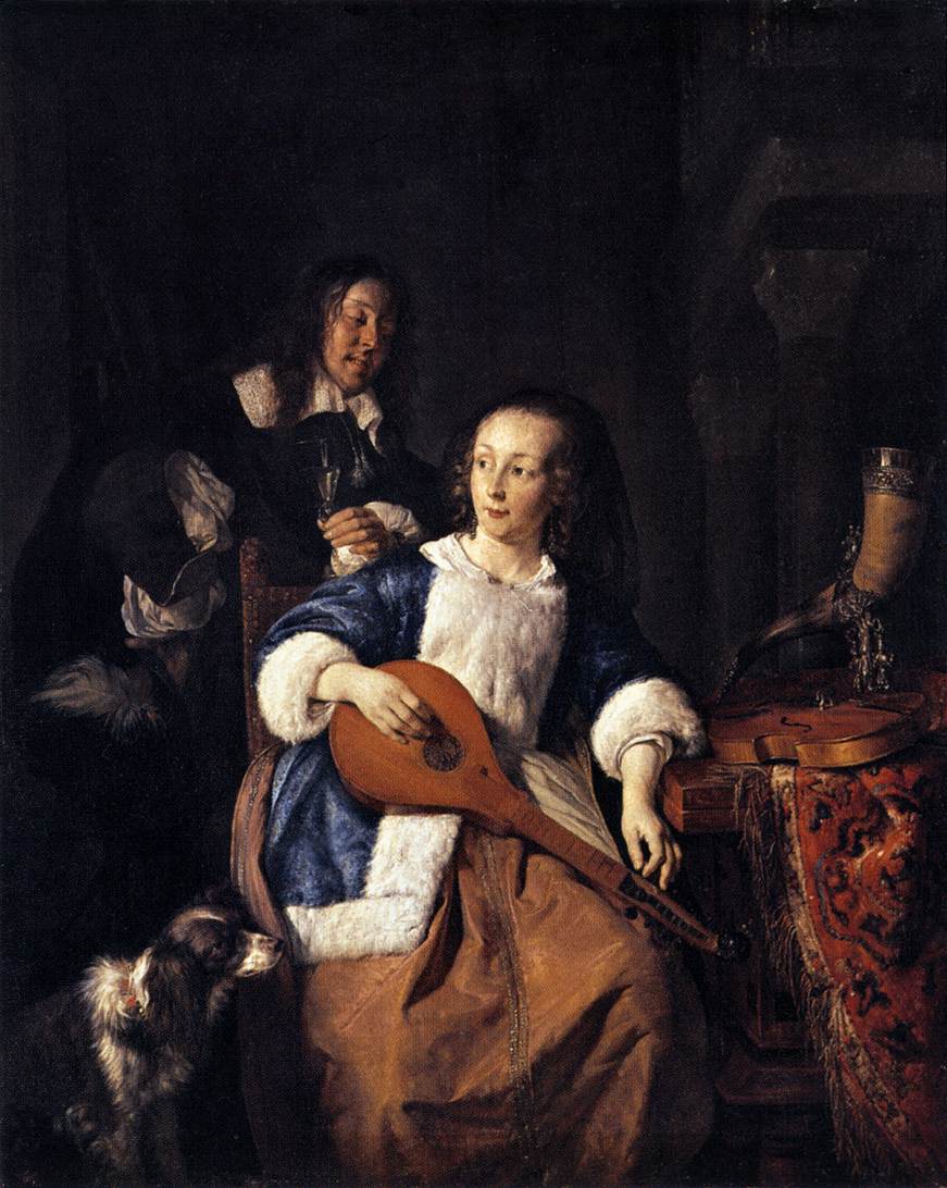 The Cittern Player by METSU, Gabriel