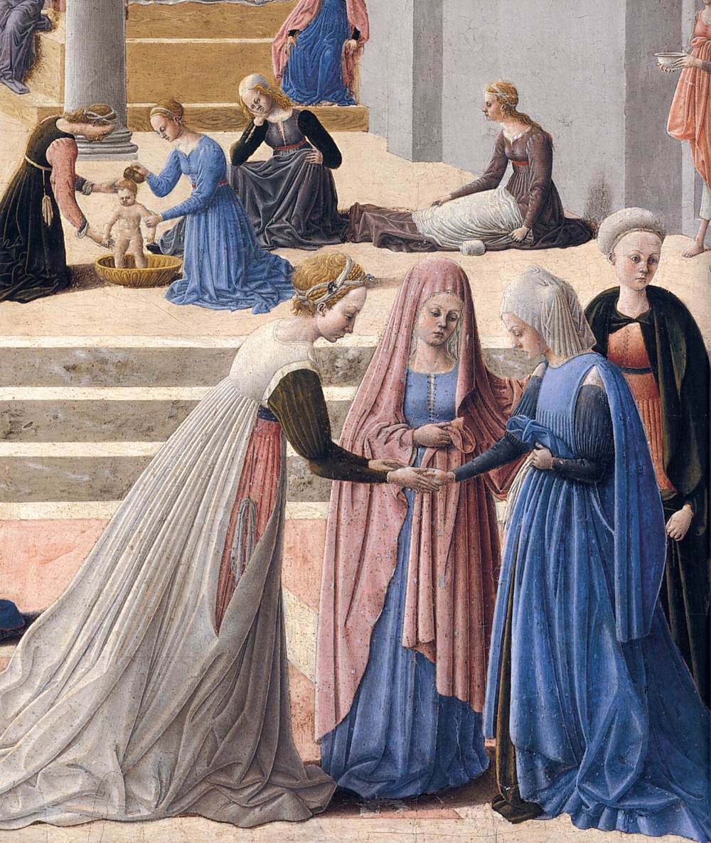 The Birth of the Virgin (detail) by CARNEVALE, Fra