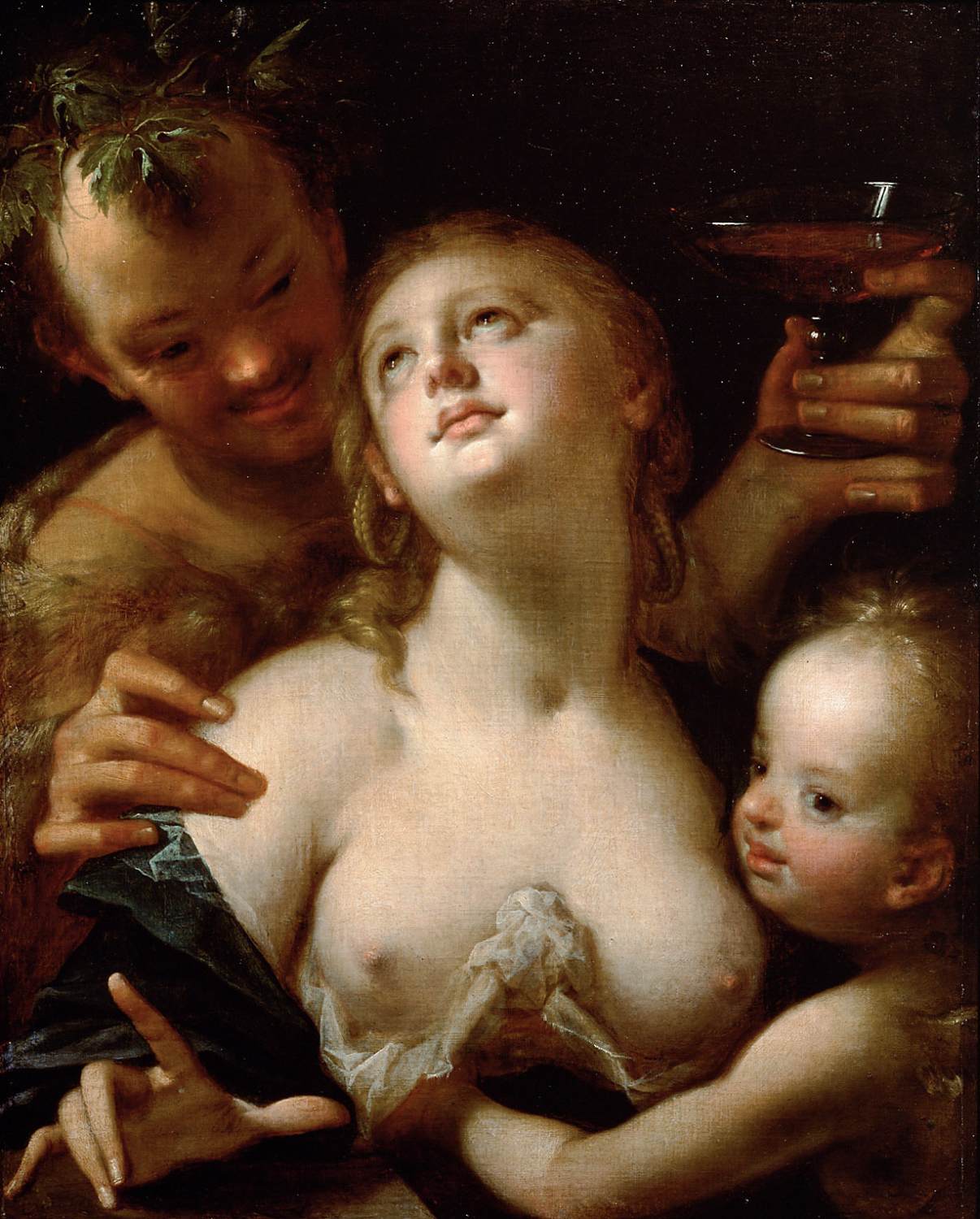 Bacchus, Venus and Cupid by AACHEN, Hans von