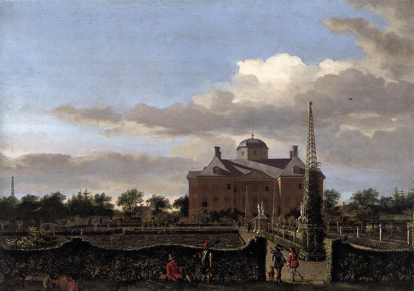 The Huis ten Bosch at The Hague and Its Formal Garden (View from the South) by HEYDEN, Jan van der