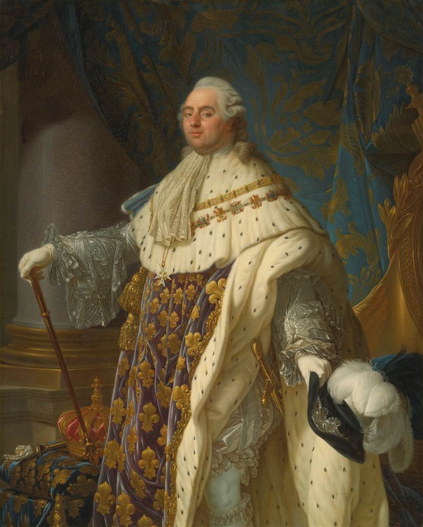 Portrait of King Louis XVI in Full Coronation Regalia by CALLET, Antoine-François