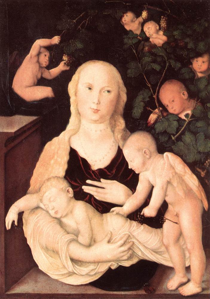 Virgin of the Vine Trellis by BALDUNG GRIEN, Hans