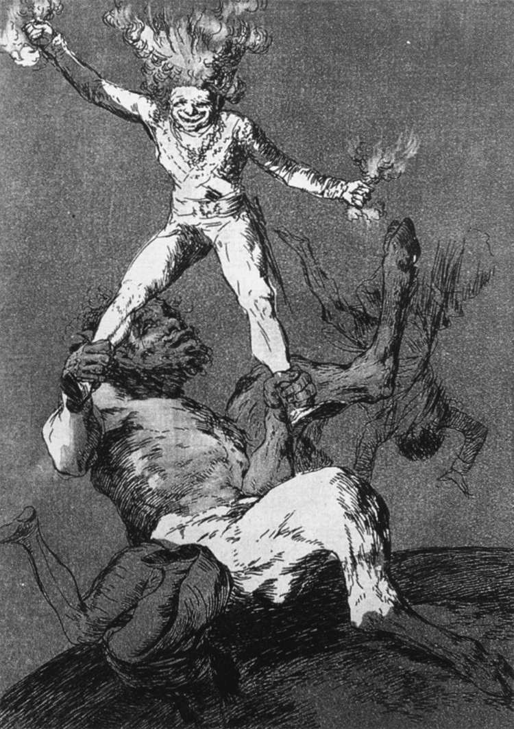 Rise and Fall by GOYA Y LUCIENTES, Francisco de