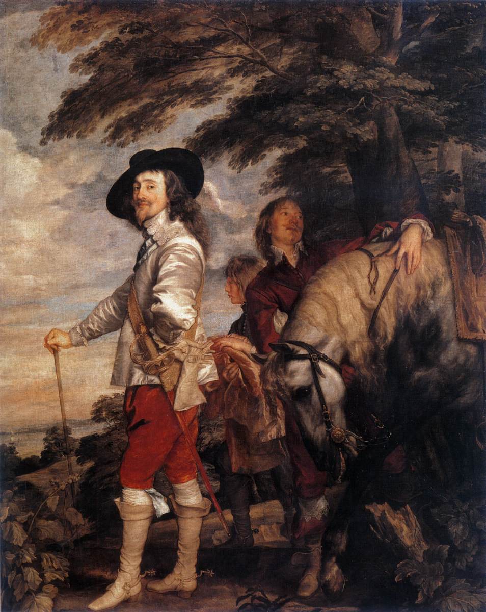 Charles I, King of England at the Hunt by DYCK, Sir Anthony van