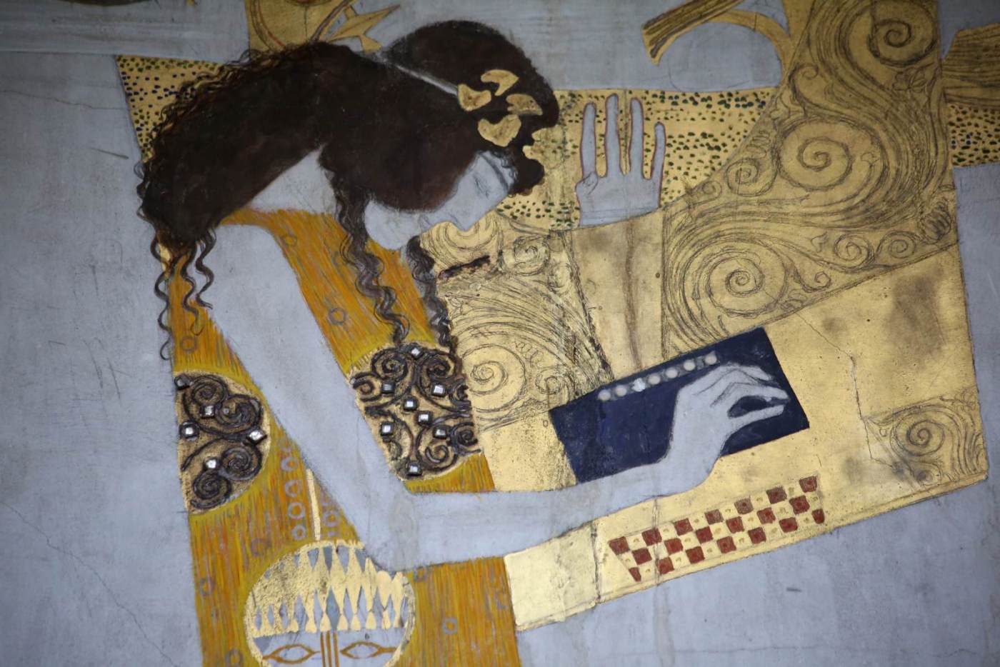 Beethoven Frieze: right wall (part 2, deatail) by KLIMT, Gustav