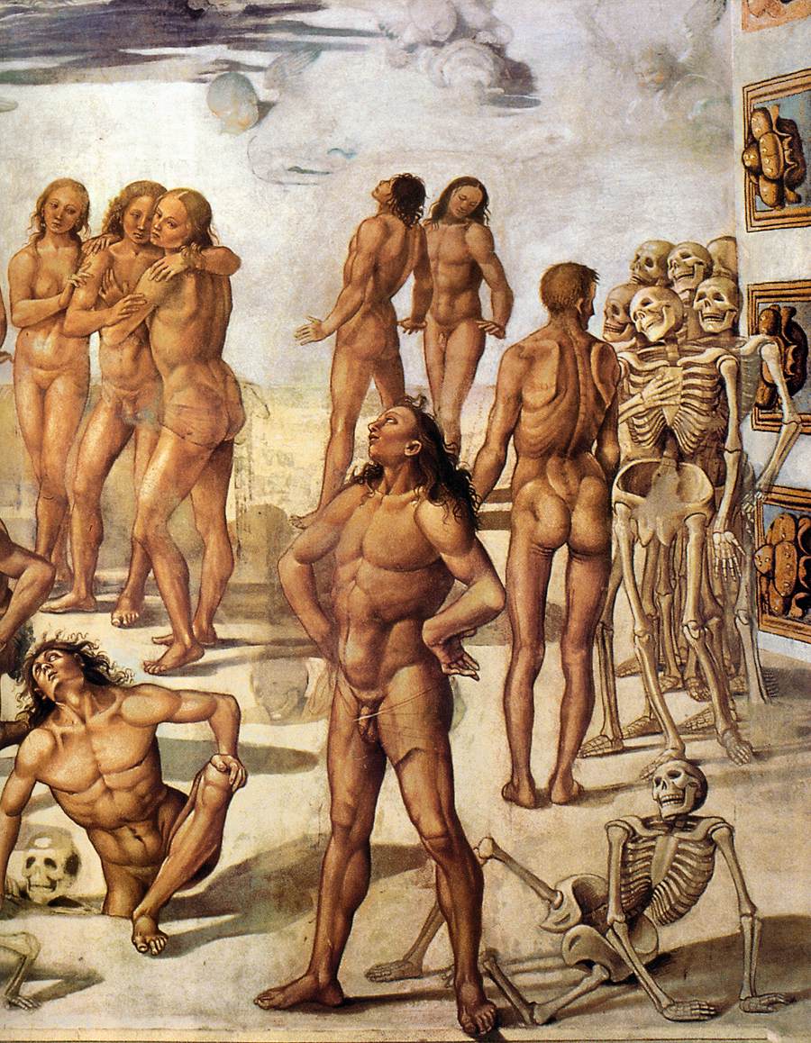 Resurrection of the Flesh (detail) by SIGNORELLI, Luca