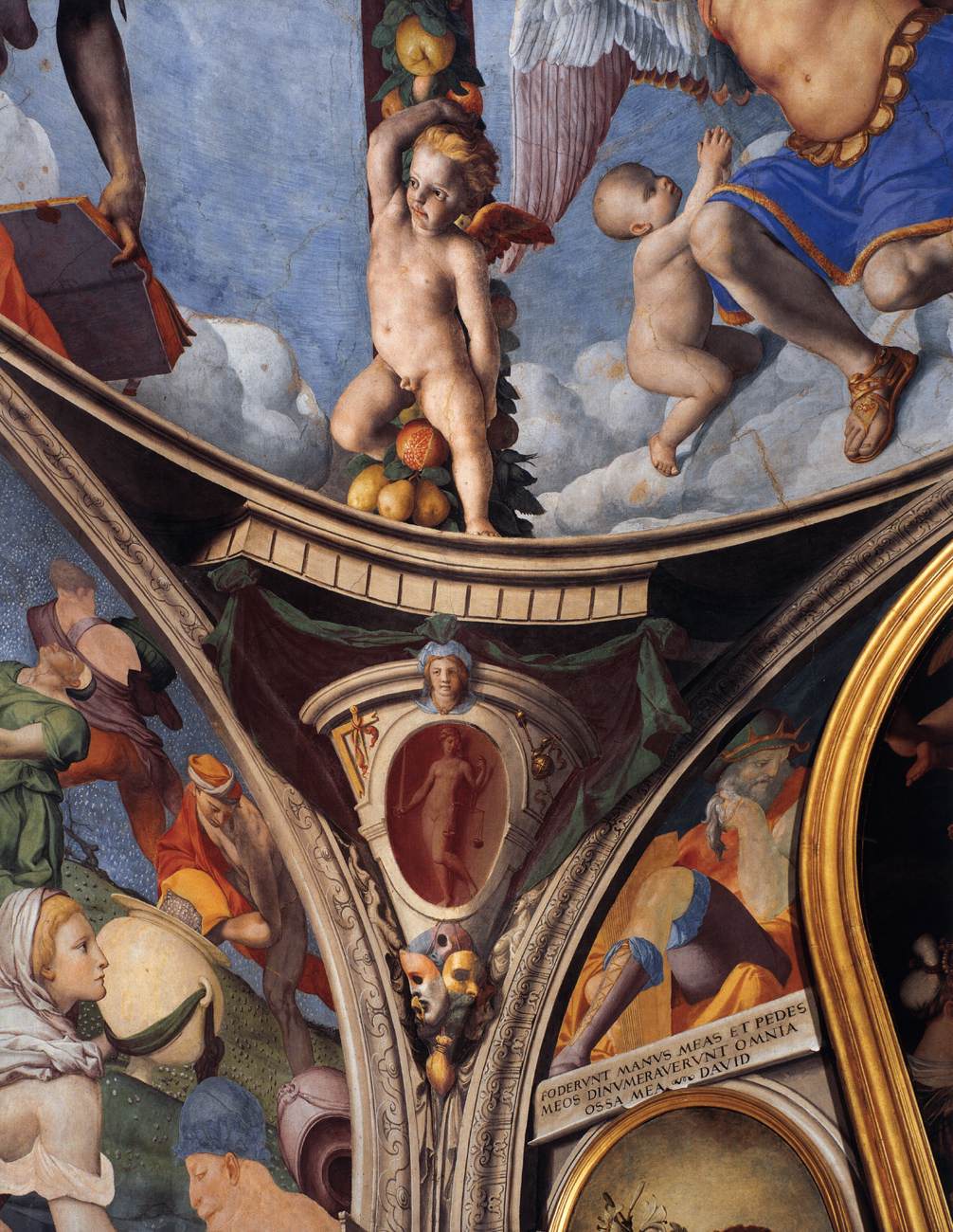 Vault decoration (detail) by BRONZINO, Agnolo