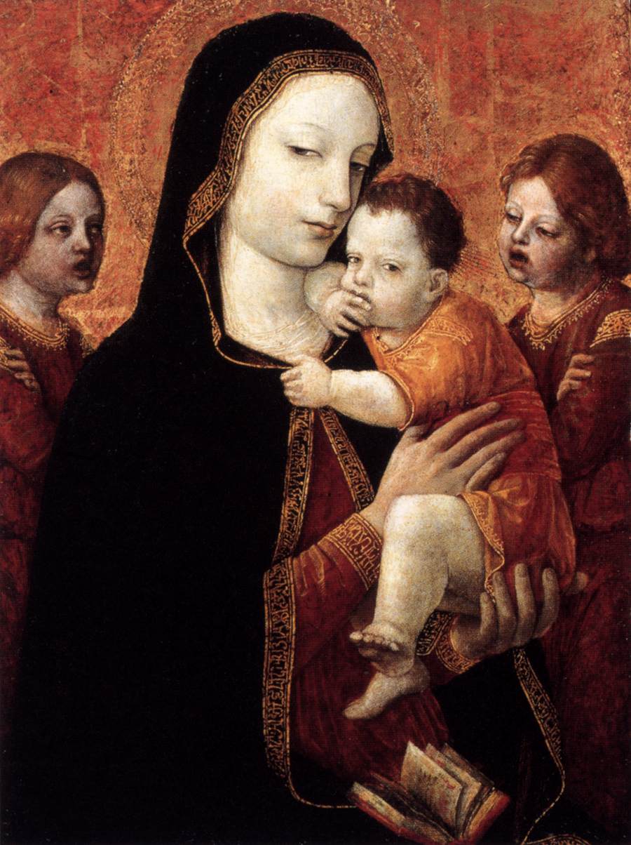 Virgin and Child with Two Angels by