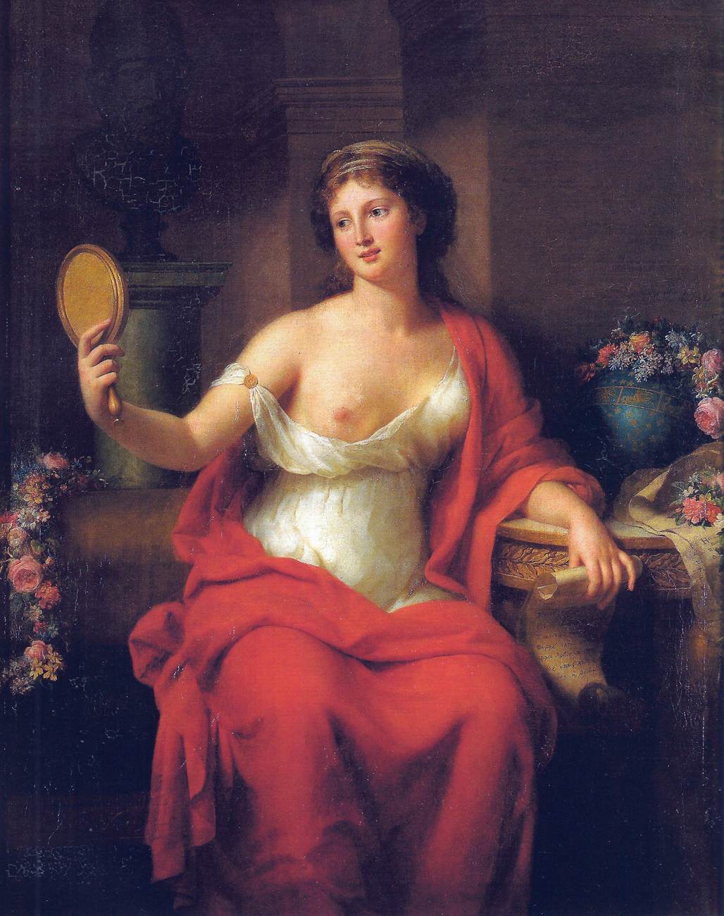 Self-Portrait as Aspasia by BOULIAR, Marie Geneviève