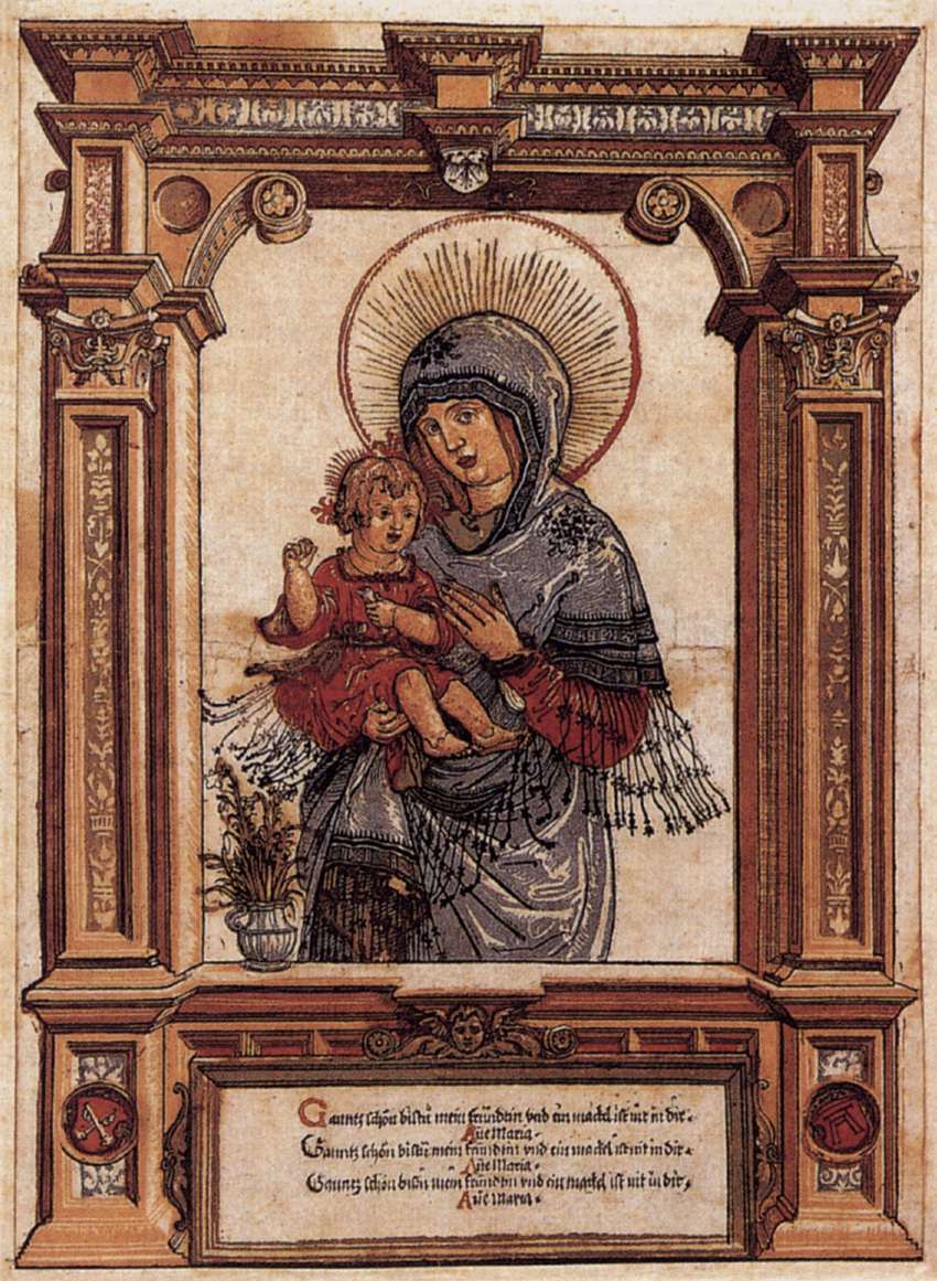 The Beautiful Virgin of Regensburg by ALTDORFER, Albrecht