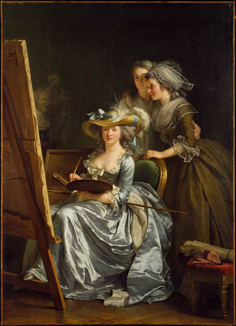 Self-Portrait with Two Pupils by LABILLE-GUIARD, Adélaide