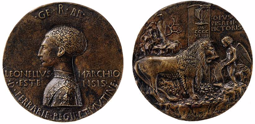 Leonello d'Este (obverse and reverse) by