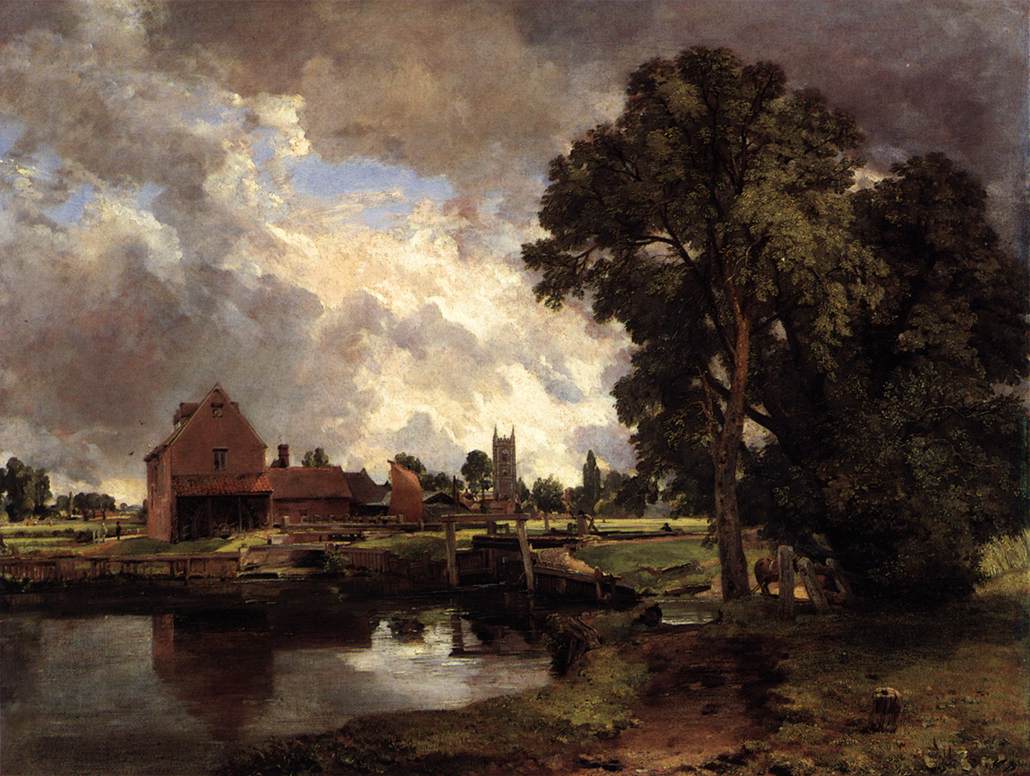 Dedham Lock and Mill by CONSTABLE, John