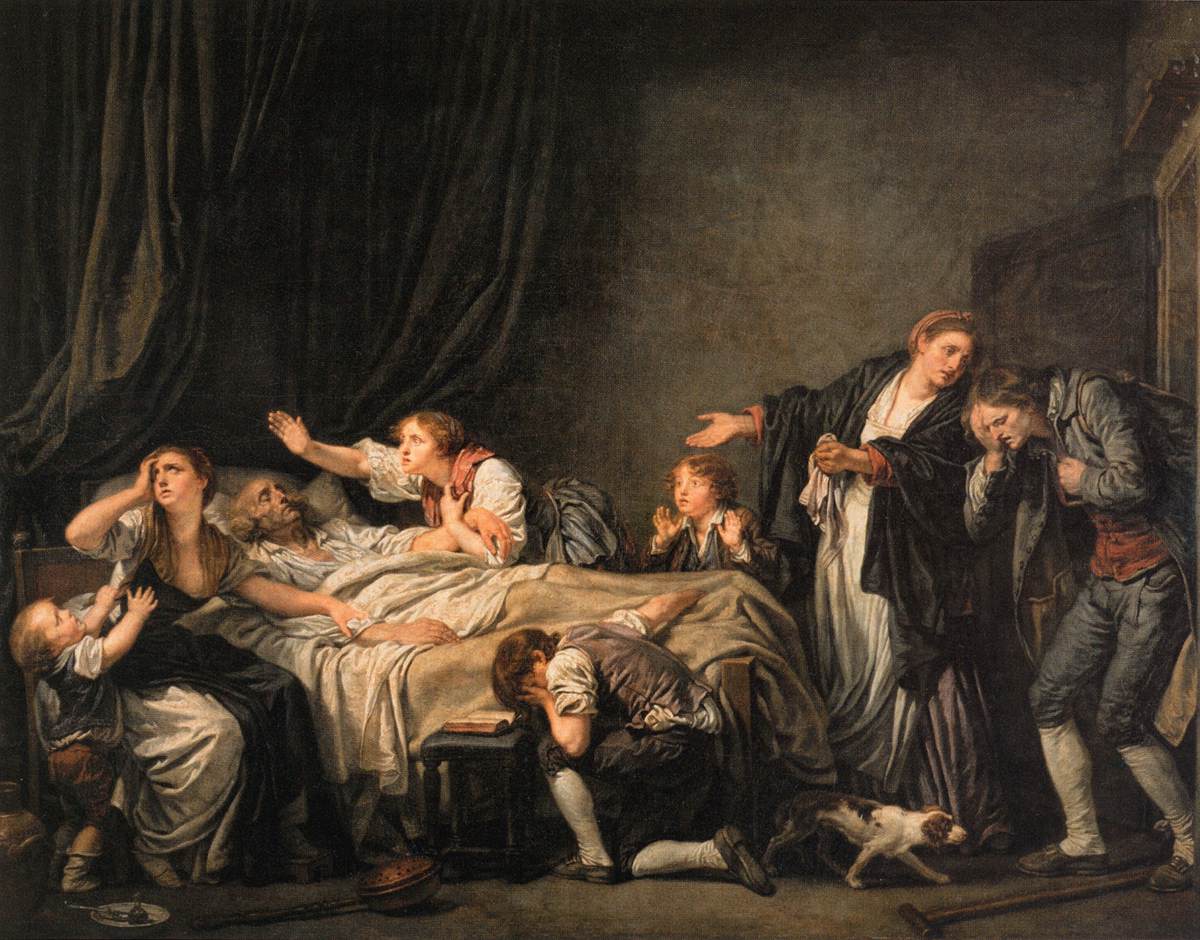 The Father's Curse: The Son Punished by GREUZE, Jean-Baptiste