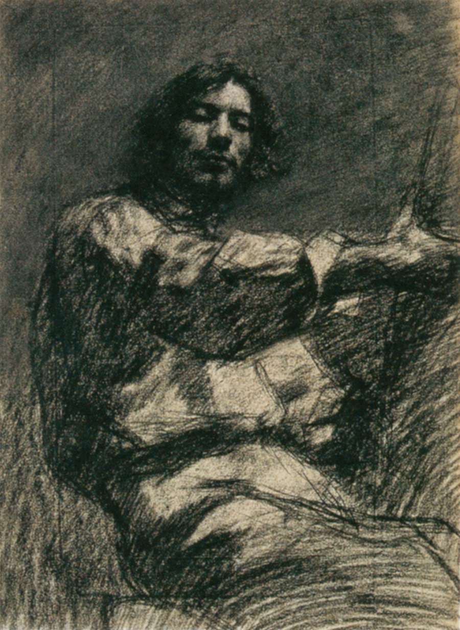 Seated Young Man by COURBET, Gustave