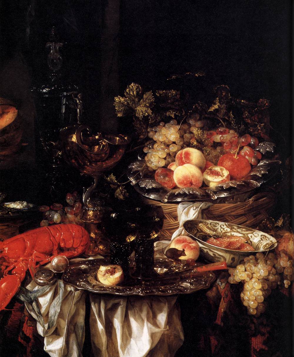 Banquet Still-Life with a Mouse (detail) by