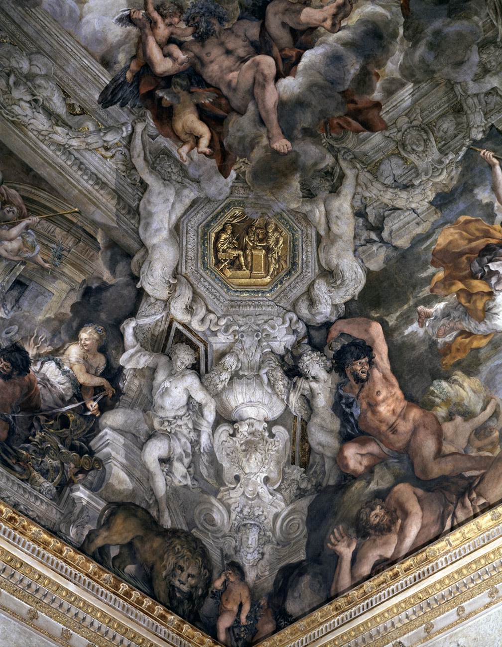 Ceiling vault in the Salone (detail) by