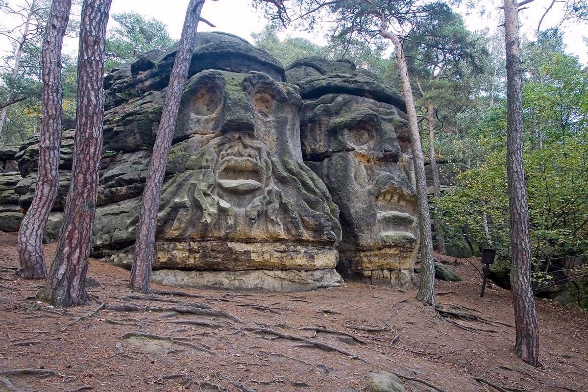 Fantastic Heads (Devil's Heads) by LEVY, Vaclav