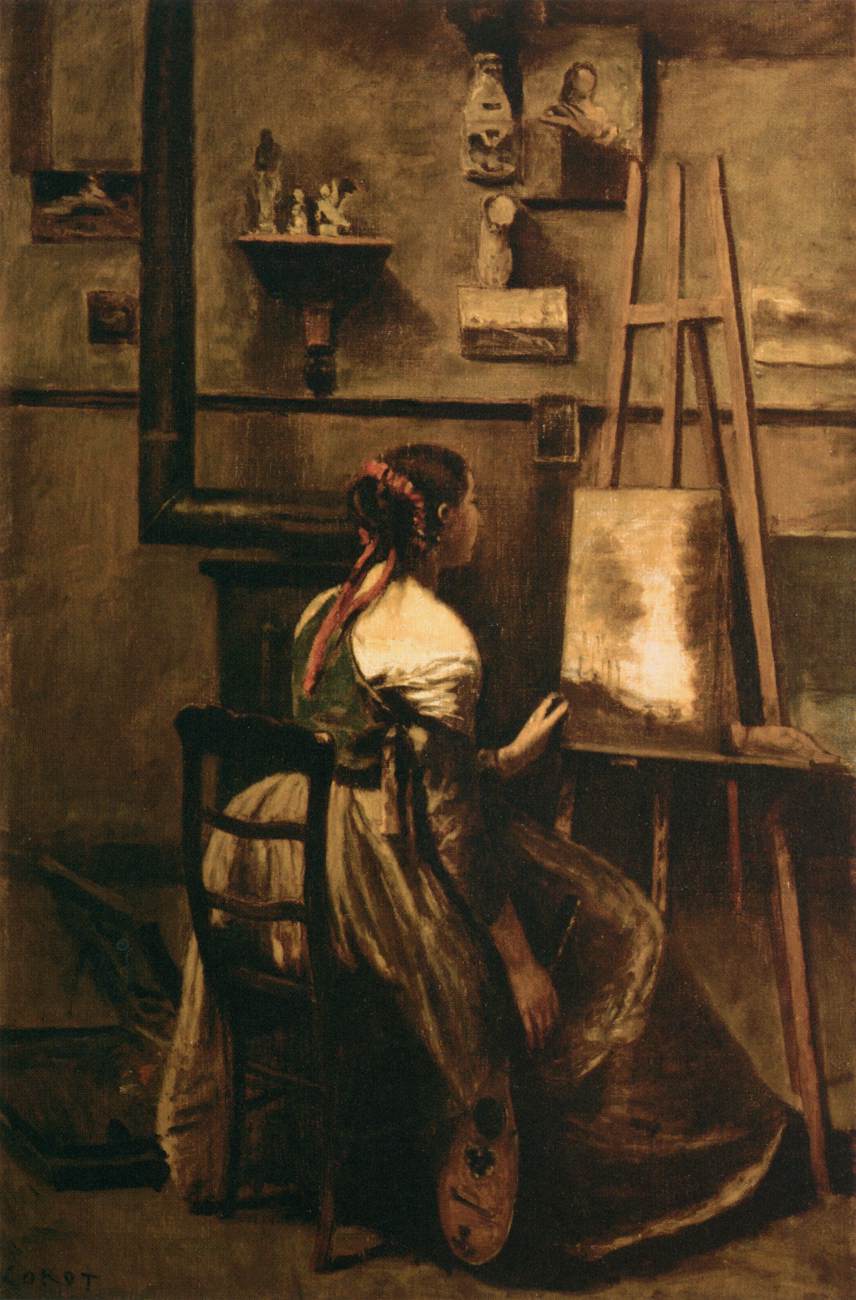 Corot's Studio by COROT, Jean-Baptiste Camille